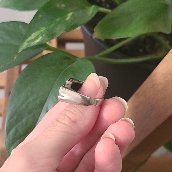 MEOW stacker cat ring nameplate snash jewelry - Picture 2 of 5